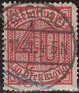 Germany 1920 Numeros 40 Pfennig Rojo Scott O7